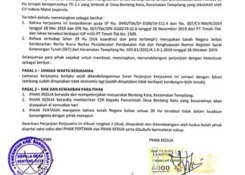 Kades Benteng Kota Wakafkan Tanah Negara 39 Hektar ke PT. Indeco ???