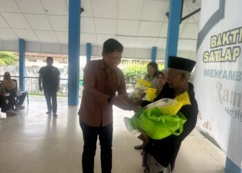 Danpos Satlap Tri Cakti Bagikan 50 Paket Sembako Sambut Ramadhan 1447 H
